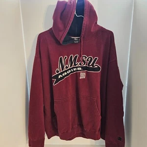 Vintage NWSU Aggies Grey Pullover Hoodie Size L Embroidered Relaxed Fit - Picture 1 of 3