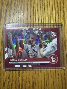 2023 Topps Big League - Super Rare Red Foil #278 Nolan Gorman (RC) - Picture 1 of 2