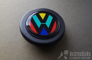 Vag Harlequin Polo Golf Benetton Botón De Claxon Volante Steering Lenkrad - Picture 1 of 2