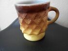 Anchor Hocking Vintage Fire King Coffee Cup Gold Brown