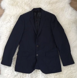 JCrew Men Ludlow Traveler Suit Jacket in Italian Wool 40R Dark Navy A0536 $450 - Picture 1 of 11