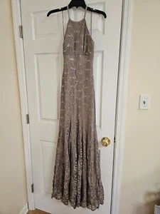 Junior's formal prom sequin dress evening party mermaid long Maxi - Picture 1 of 6