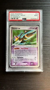 Pokémon 2005 EX Emerald Deoxys EX Holo #93 PSA 9 - Foto 1 di 3