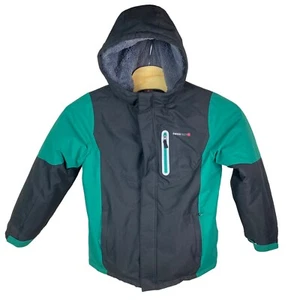 Swiss Tech Boys XL (14-16) Green & Black Double Zip Winter Snow Coat - Picture 1 of 18