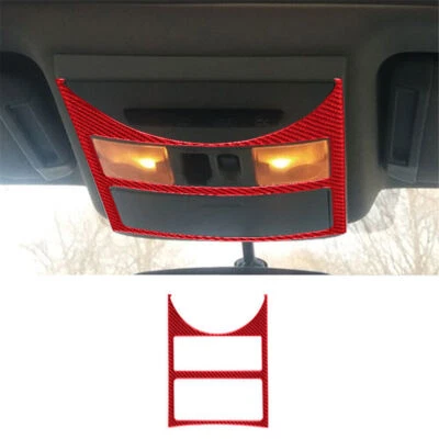 Cubierta de marco de luz de techo de fibra de carbono roja tipo B para Nissan Quest 2004-2006 Foto 1 de 4