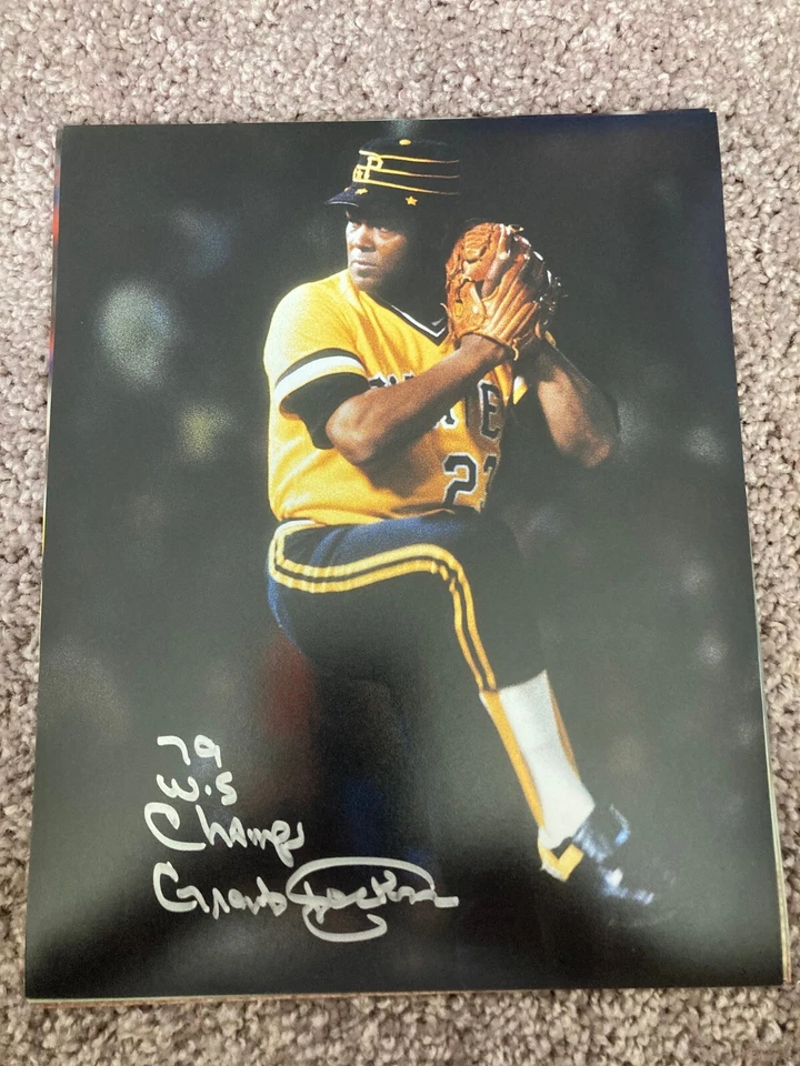 Pirates Grant Jackson signed 8x10 WCOA    - Image 1 of 1
