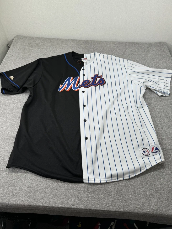 Vintage Majestic New York Mets David Wright #5 jersey sz 4XL Split Pin Stripe - Image 1 of 4