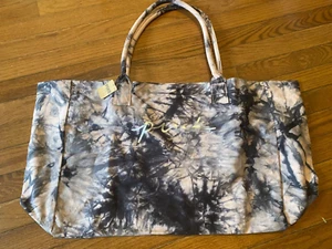 Victoria’s Secret PINK  Tote Shoulder overnight Bag gray blend  full zip top NWT - Picture 1 of 7