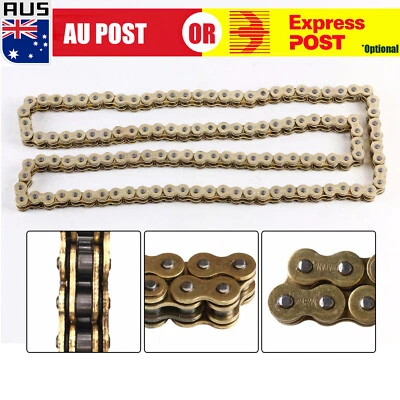 New 520x120 ATV Motorcycle O-Ring Drive Chain 520 Pitch 120 Links Gold AU D - image 1 of 4