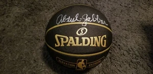  Kareem Abdul-Jabbar signiert Spalding Elevation schwarz NBA Basketball - SCHWARTZ CO - Bild 1 von 4