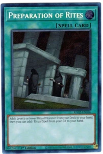 Yu-Gi-Oh! Preparation of Rites RA02-EN056 Secret Rare 25th Anniversary - Picture 1 of 2