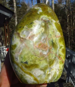 GREEN OPAL GORGEOUS RARE AAA GRADE POLISHED CRYSTAL FREEFORM TOWER - Imagen 1 de 10