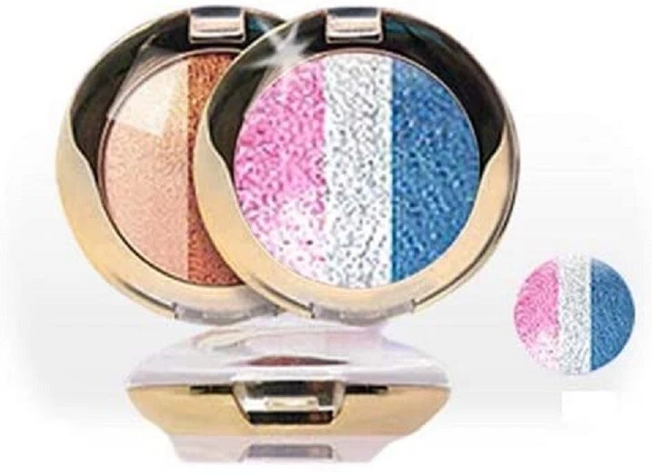 Golden Rose -schatten Augenlider 401 Blau Silbern Trio Pigment Großartig Wert - Bild 1 von 1