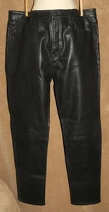 J Brand x Antoni ~ Classic Black - Genuine Lambskin Leather - Mens Pants sz 38 - Picture 1 of 1