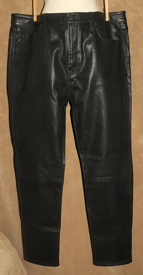 J Brand x Antoni ~ классический черный - из натуральной кожи ягненка - мужские брюки размер 38 - Изображение 1 из 1