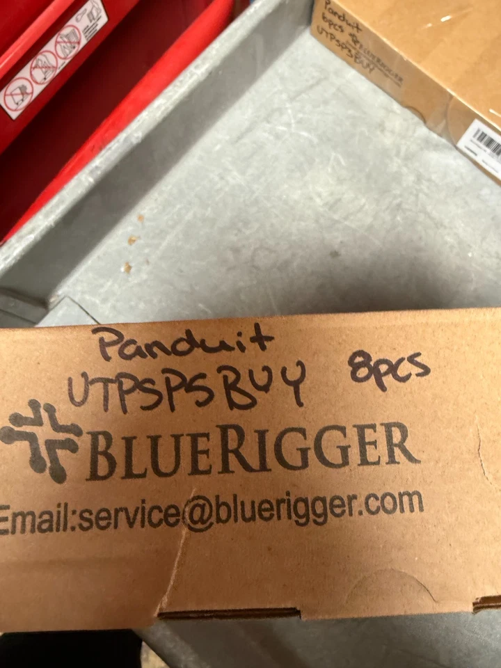 (Box of 8) Panduit UTPSP5BUY Cat6 24 AWG UTP Copper Patch Cord 5ft Blue - Image 1 of 1