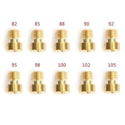10set Round Head Main Jet 5mm 82-105 For GY6 Motorcycle Scooter Carburetor PZ19 - Image 1 of 4
