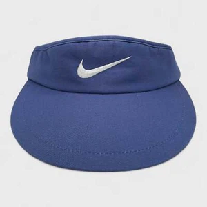 Vintage 1994 Nike Blue Mini Swoosh Golf Visor Hat - Picture 1 of 3