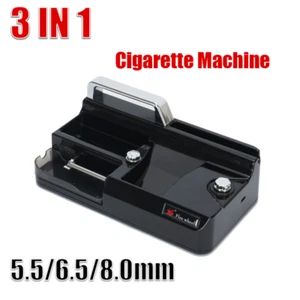 Máquina de cigarrillos 3IN1 automática Rolling Tobacco 5,5/6,5/8 mm tubo inyector negro - Imagen 1 de 10