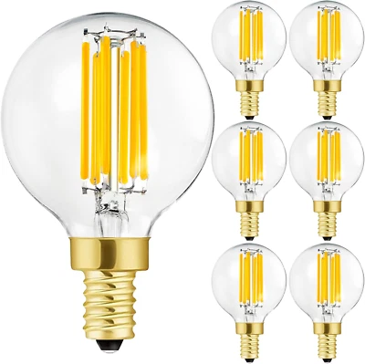 Leools E12 Led Bulb Dimmable G16.5 6W Equal 60 Watt 600Lm AC120V E12  - Image 1 of 4