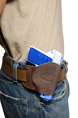 NEW Barsony Brown Leather OWB Yaqui Holster Astra, AMT, CZ Mini-Pocket 22 25 380 - Image 1 of 4