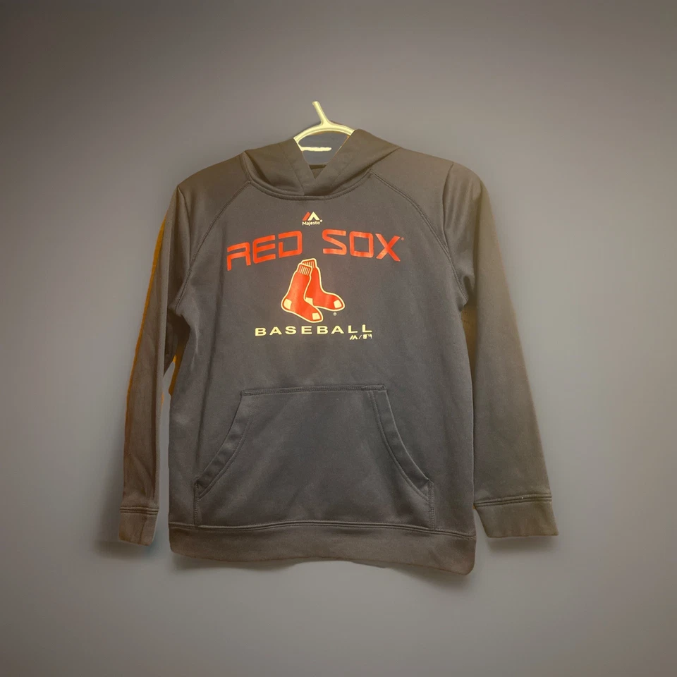 Majestic Red Sox Baseball Dri-Fit Sweatshirt Size 8M - Image 1 of 1