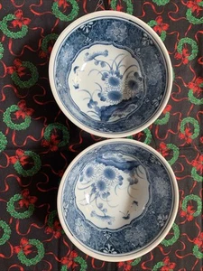 2 Japanese 6 inch Rice Bowls with Same Designs, Excellent Condition Free Ship T3 - Picture 1 of 7
