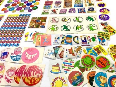 Vintage Sticker LOT 1980s 90s Dinosaur Monsters Scholastic Highlights Trend + + - Image 1 of 4