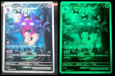 Pokemon Fanart Glow in the Dark Haunter Card - Image 1 of 4