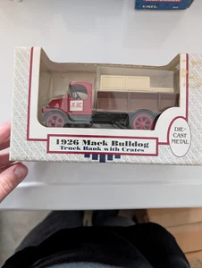 ERTL 1926 Mack Bulldog Truck Model Lockable Coin Bank - NEW In Box Never Opened  - Picture 1 of 3