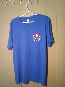 Zaxby's Camicia Adulto L Donna Lavoro Dipendente Manica Corta Blu - Foto 1 di 12