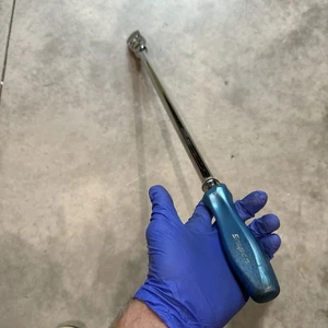 Snap-on Tools USA NEW PEARL BLUE 1/2" Drive X-Long Flex-Head Ratchet SHLFD80APB - Picture 1 of 11