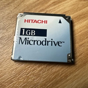 1GB HITACHI MICRODRIVE COMPACT FLASH CF TYPE II MEMORY CARD MODEL DSCM-11000 - Picture 1 of 2