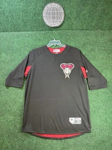 Men's Majestic Arizona Diamondbacks On-Field 3/4-Sleeve Jersey Sz L NWOT DEFECT - Picture 1 of 6