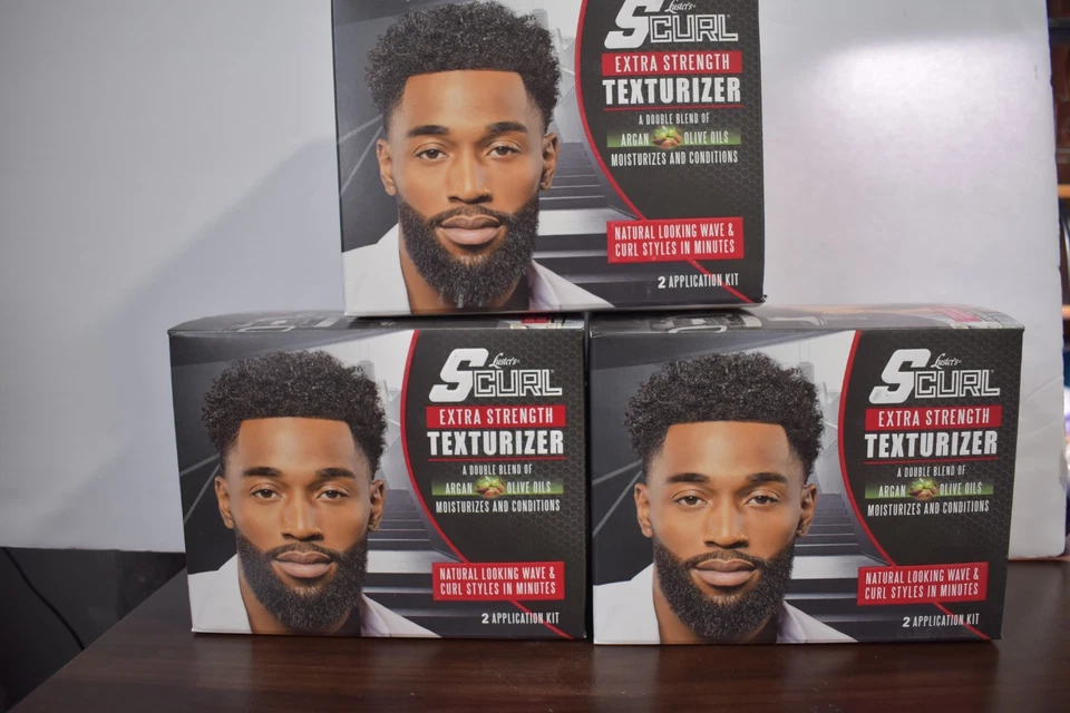 3 Cajas 6 Aplicaciones Luster's SCurl Texturizador Extra Fuerte Aceites Argán Oliva Foto 1 de 1