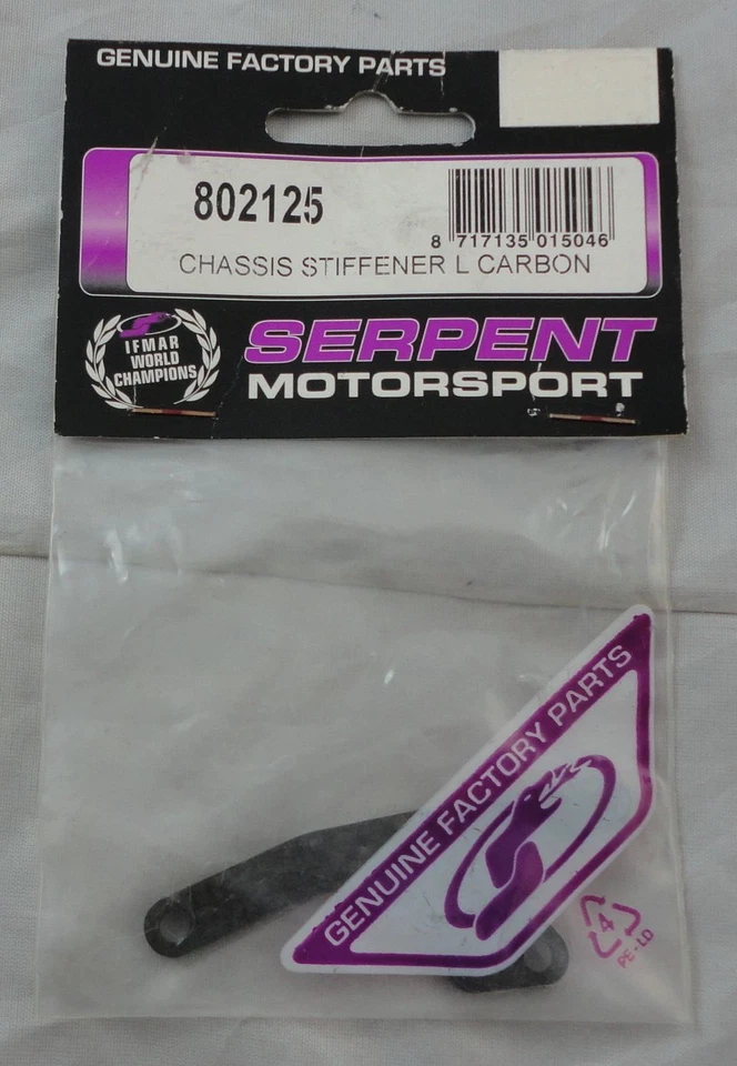 Serpent Racing 710 4WD Carbon Left Chassis Stiffener 802125 - Image 1 of 1