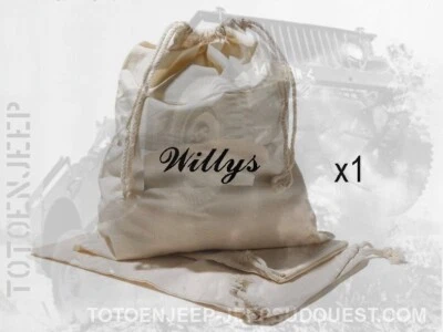 1 SAC BAG TOILE ACCESSOIRE  .  . jeep WILLYS  us ww2 - Photo 1/4