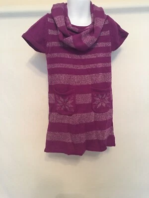 Faded Glory Niñas Púrpura Suéter con Bufanda XS 4-5 Púrpura  Foto 1 de 4