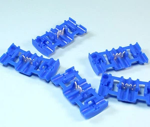 24pcs AMP/TE Connectivity 735398 Terminal Wire Tap Splice Blue 17-13AWG - Picture 1 of 1