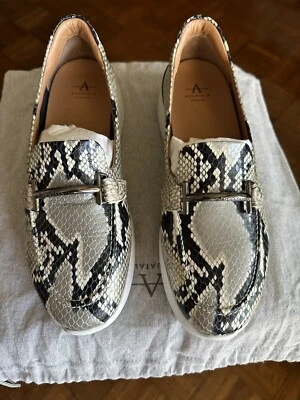 Aquatalia Mujer Zapatos Nuevos Talla 12 M Estampado Serpiente Foto 1 de 4