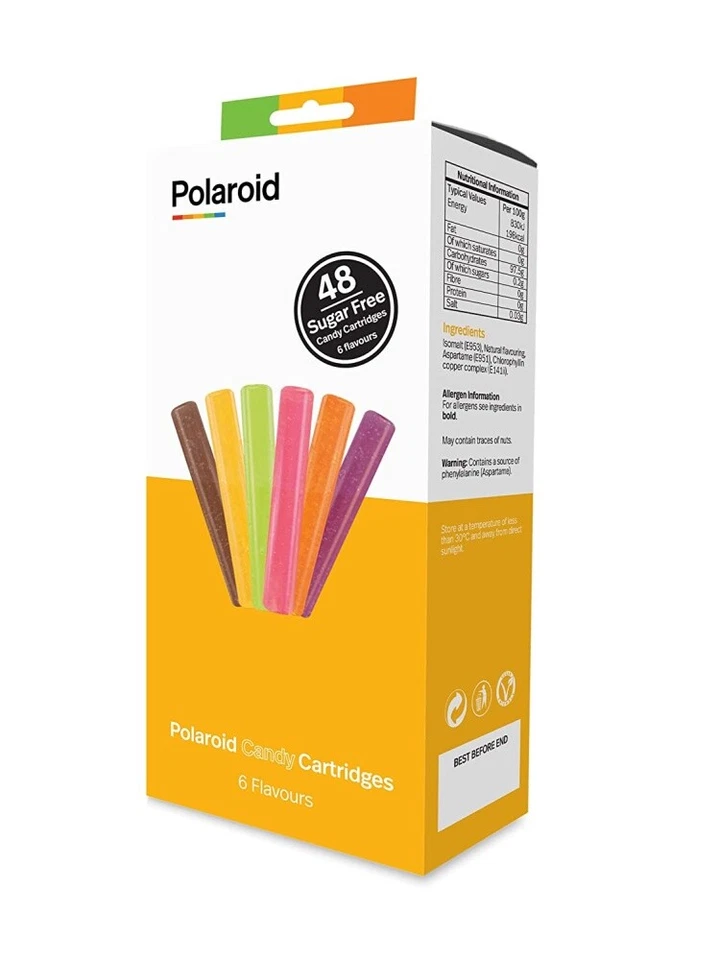 48x Polaroid Candy Cartridges Patronen verschiedene Sorten zuckerfrei für Candy