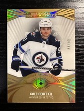 2021-22 Ultimate Introductions Rookies Gold COLE PERFETTI #UI-18  #’d 44/49
