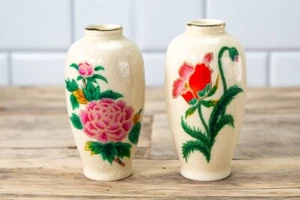 Homco Japanese Ceramic Vases - Foto 1 di 6