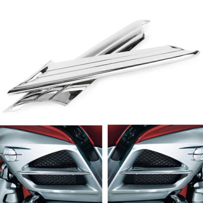 Pair Side Vent Cover Trims For Honda Goldwing GL1800 2012-2017 2013 2014 2015 Foto 1 de 4