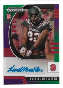 Larrell Murchison 2020 Panini Prizm selecciones de draft verde y púrpura automático RC #193/199 - Imagen 1 de 2