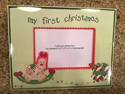 NUEVO Marco de fotos sellado de mi primera Navidad bebé por STUDIO18 Foto 1 de 2