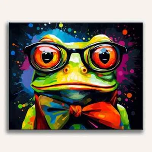 Arte de pared premium con impresión fotográfica Mr. Frog de gran tamaño 11"x14" - Imagen 1 de 1