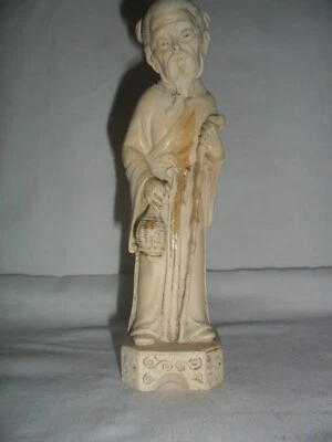 Statua resina scultura ragazza arte Orientale collezione vintage - Immagine 1 di 4