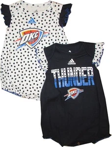Oklahoma City Thunder Girls 2 piezas conjunto de enredadera de puntos body bebé infantil - Imagen 1 de 1