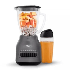 Licuadora de tarros de vidrio Oster de 8 velocidades con apta para lavavajillas taza Blend-n-Go de 20 oz - Imagen 1 de 6